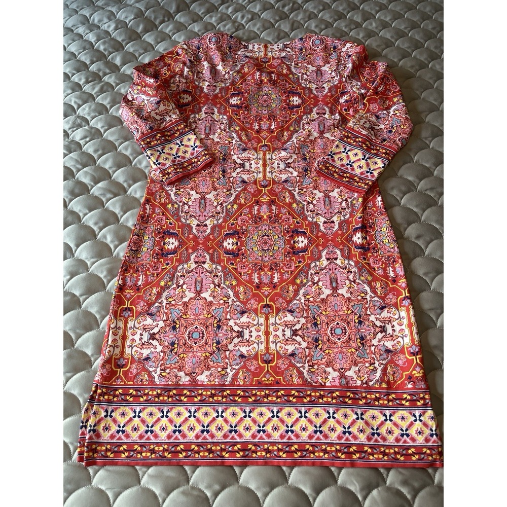 Coolibar Oceanside Tunic Dress 3/4 Sleeve Shift Sun Protective UPF 50+ Size XS - Picture 5 of 6